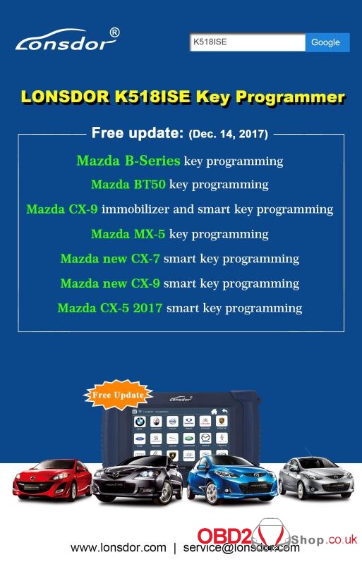 LONSDOR K518ISE Key Programmer Free update-14