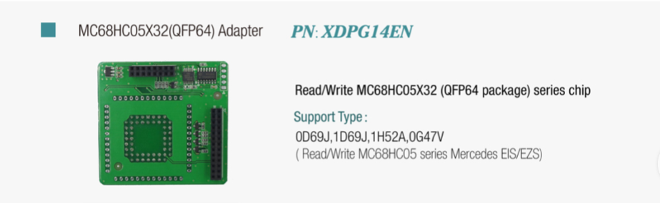 MC68HC05X32(QFP64) Adapter