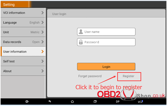 OBDSTAR X300 DP Pad Tablet Register guide-9
