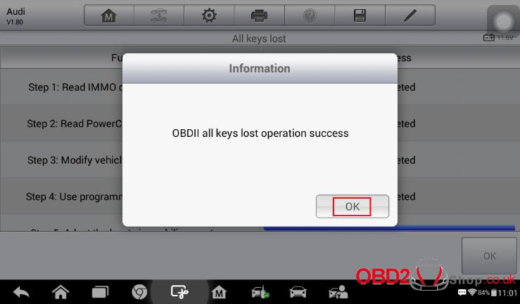 Auro OtoSys IM100 Program 2012 Audi A3 All Keys Lost-22