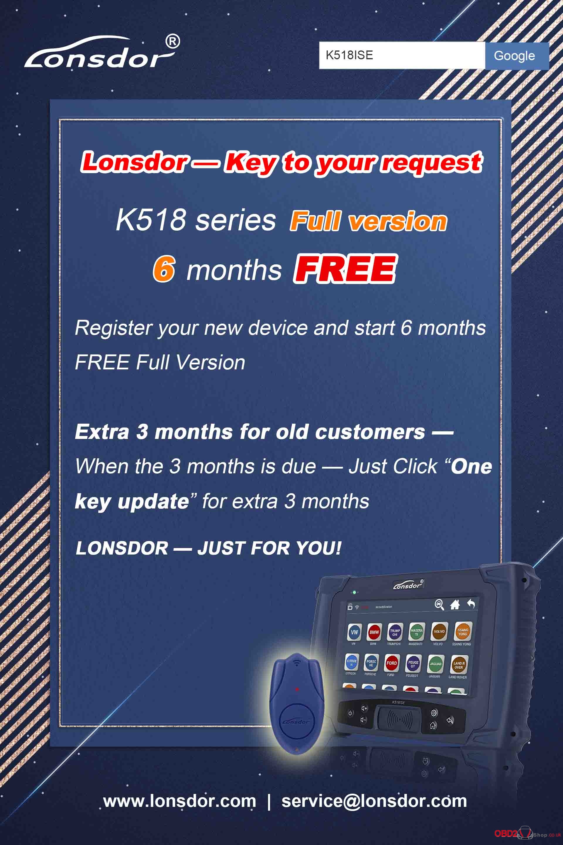 lonsdor k518ise update 6 months