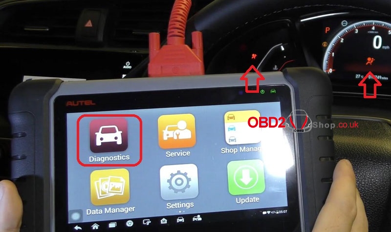 obd2 scanner to reset airbag light