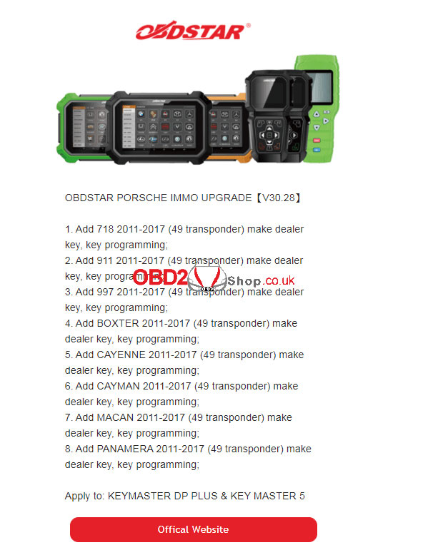 obdstar-x300-dp-plus-porsche-immo-car-list-upgrade-v30