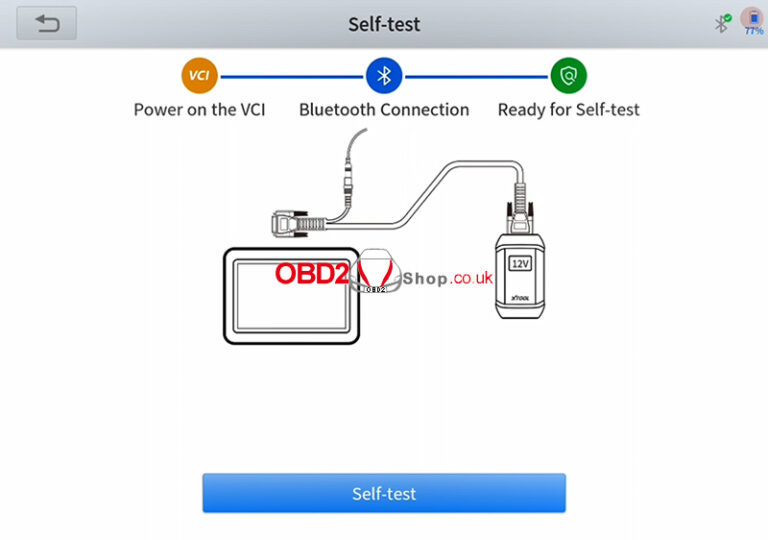 How to do SelfTest for Xtool D9 Pro Diagnostic Tool