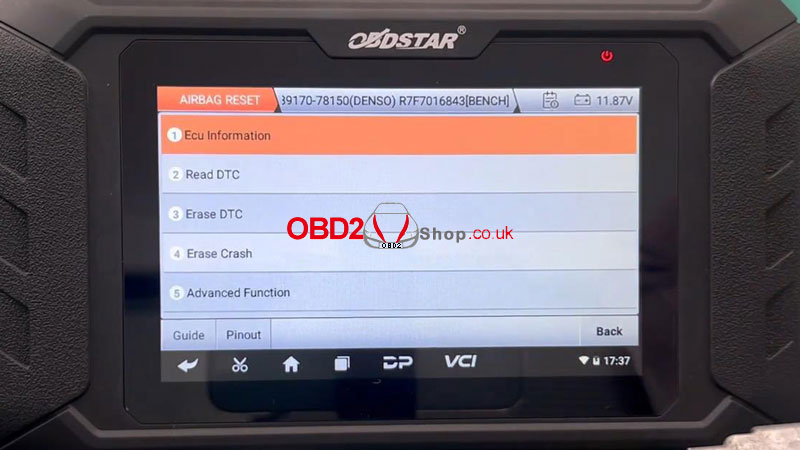 obdstar-p50-reset-toyota-89170-78150-airbag-on-bench-(6)