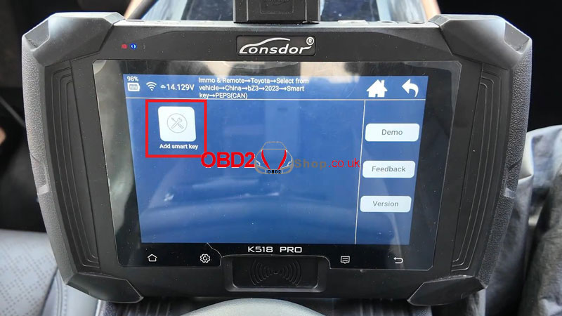 lonsdor-k518-pro-add-2023-toyota-bz3-smart-key-obd-tutorial-3